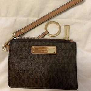 Michael Kors Wallet with Key Ring and Wrist Strap